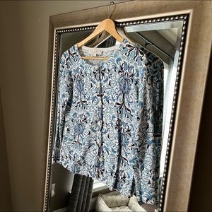 LOFT Printed Cardigan